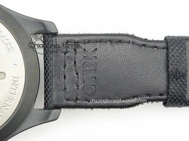 MIROTIME 0510 Durable Big Pilot 5019 Ceramic Case Black Dial Green Markers Asian 23J 7396